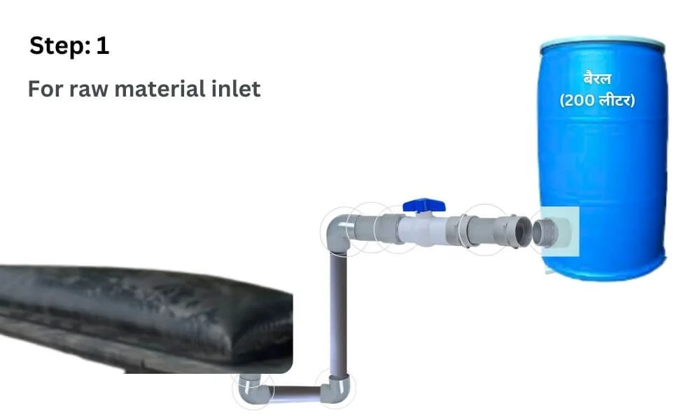advance jivamrutu unit plumbing tool kit setup step 1