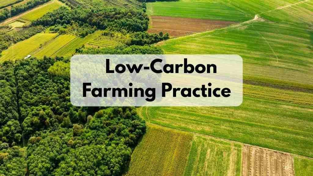 Low carbon farming practise